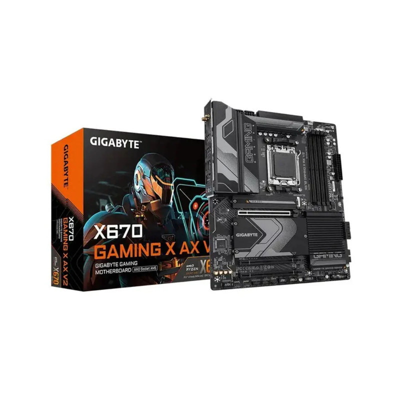Gigabyte X670 GAMING X AX V2 WiFi DDR5 AM5 AMD ATX Gaming Motherboard - اللوحة الأم